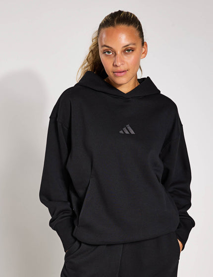 adidas ALL SZN Fleece Loose Hoodie - Blackimage1- The Sports Edit