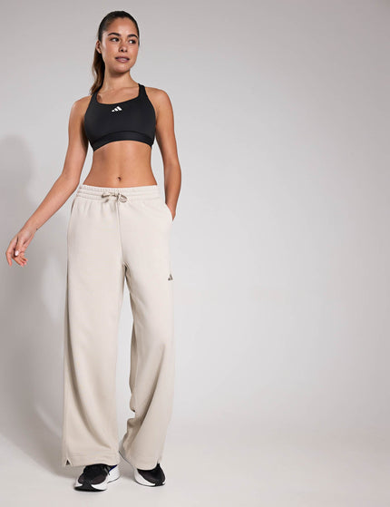 adidas ALL SZN Fleece Loose Wide-Leg Pants - Wonder Aluminaimage4- The Sports Edit
