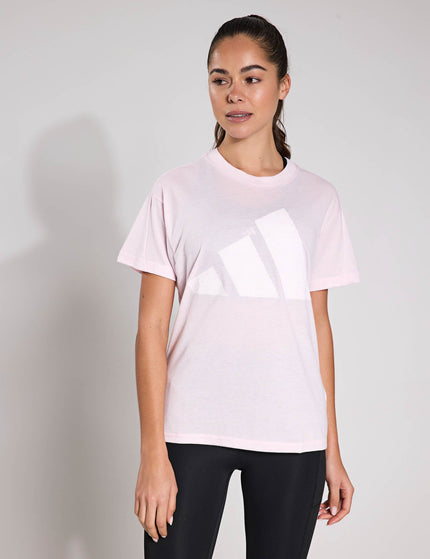 adidas Essentials Winners T-Shirt - Clear Pink/Whiteimage1- The Sports Edit