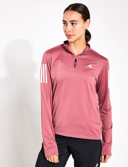 adidas Own the Run Half-Zip Jacket - Preloved Crimsonimage1- The Sports Edit