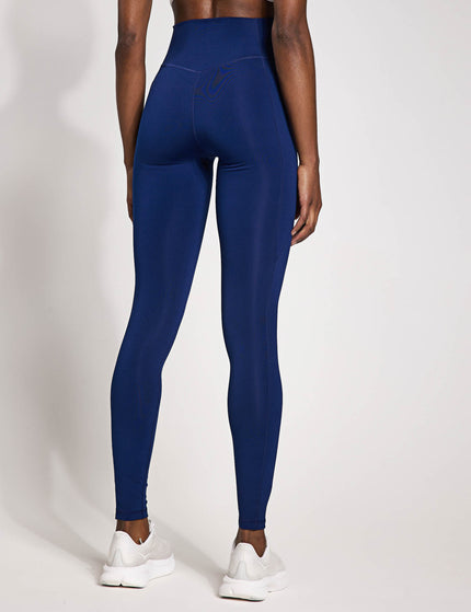 adidas Optime Essentials Stash Pocket Full-Length Leggings - Dark Blue/Whiteimages2- The Sports Edit