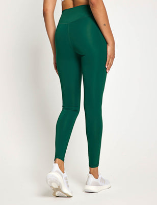 Optime Heritage 7/8 Leggings - Collegiate Green/Chalk White