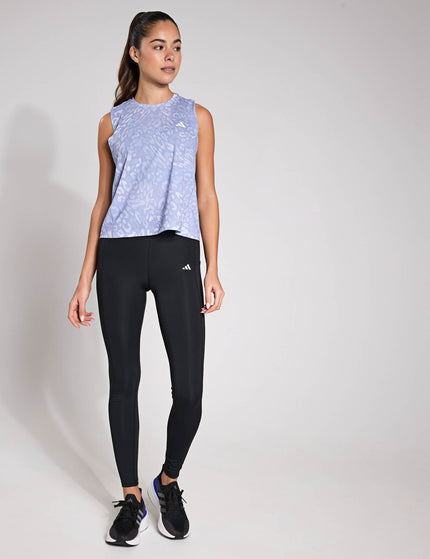 adidas Own the Run CLIMACOOL 3-Stripes Tank Top - Dash Grey/Violet Toneimage4- The Sports Edit