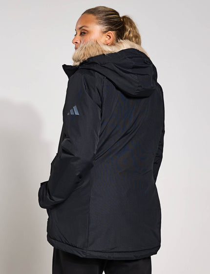 adidas Paveric Fur Parka - Blackimage2- The Sports Edit