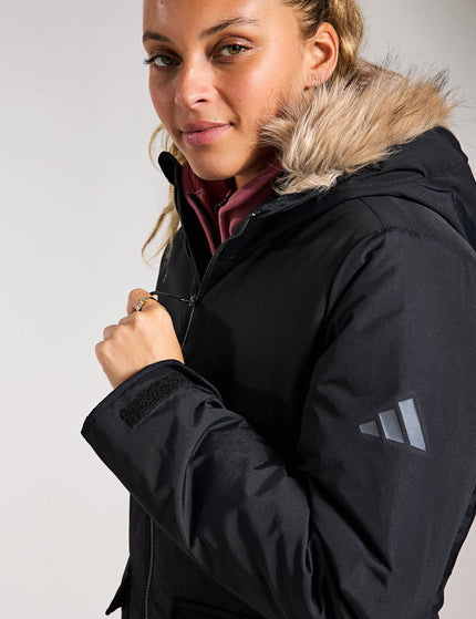 adidas Paveric Fur Parka - Blackimage4- The Sports Edit