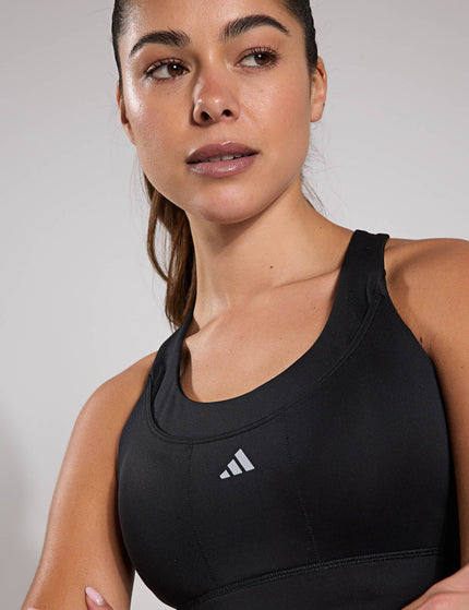 adidas Run Pocket Medium-Support Bra - Blackimage3- The Sports Edit