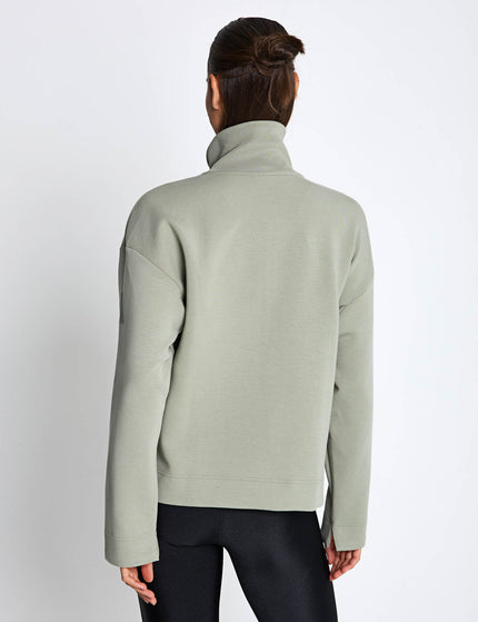 adidas Soft Lux Quarter-Zip - Silver Pebbleimages2- The Sports Edit