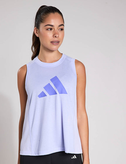 adidas Train Essentials Big Performance Logo Training Tank Top - Violet Tone/Semi Cobalt Blueimage1- The Sports Edit