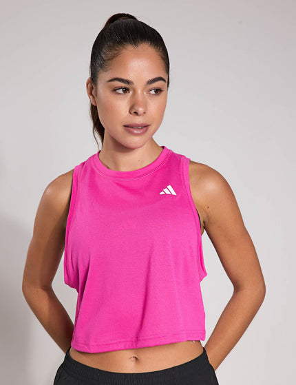 adidas Train Essentials Boxy Workout Tank Top - Semi Lucid Fuchsiaimage1- The Sports Edit