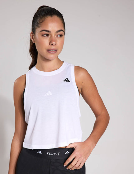 adidas Train Essentials Boxy Workout Tank Top - Whiteimage1- The Sports Edit