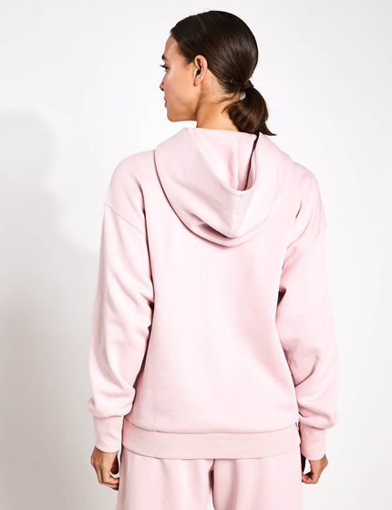 adidas ALL SZN Fleece Loose Hoodie - Sandy Pinkimage2- The Sports Edit