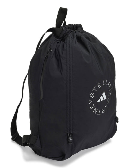 adidas adidas by Stella McCartney Gym Sack - Black/Whiteimage2- The Sports Edit