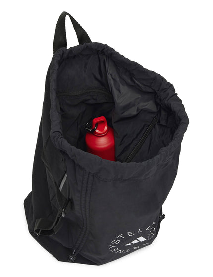 adidas adidas by Stella McCartney Gym Sack - Black/Whiteimage4- The Sports Edit