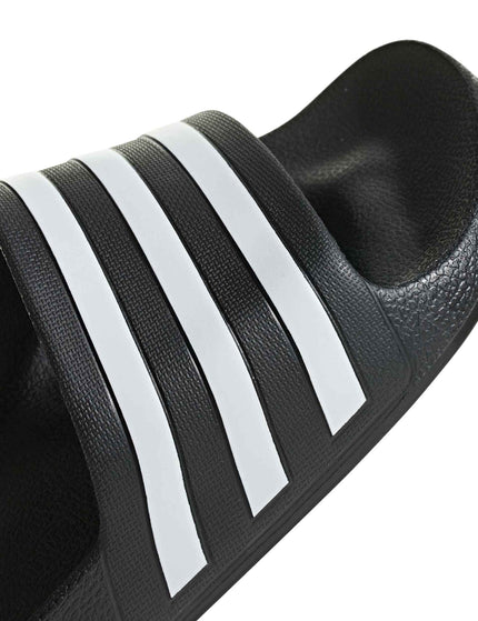 adidas Adilette Aqua Slides - Core Black/Cloud Whiteimages7- The Sports Edit