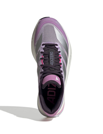 adidas Adizero Boston 13 Shoes - Powder Plum/Silver Metallic/Shock Pinkimage5- The Sports Edit