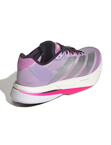 adidas Adizero Boston 13 Shoes - Powder Plum/Silver Metallic/Shock Pinkimage3- The Sports Edit