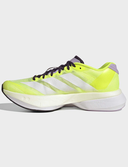 adidas Adizero Boston 13 Shoes - Solar Yellow/Cloud White/Powder Plumimages4- The Sports Edit
