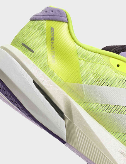 adidas Adizero Boston 13 Shoes - Solar Yellow/Cloud White/Powder Plumimages8- The Sports Edit
