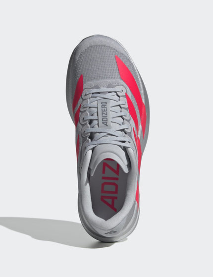 adidas Adizero EVO SL Shoes - Silver Metallic/Lucid Red/Iron Metallicimages5- The Sports Edit