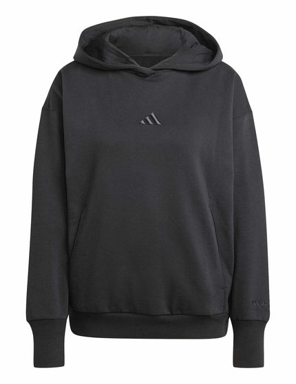 adidas ALL SZN Fleece Loose Hoodie - Blackimage5- The Sports Edit