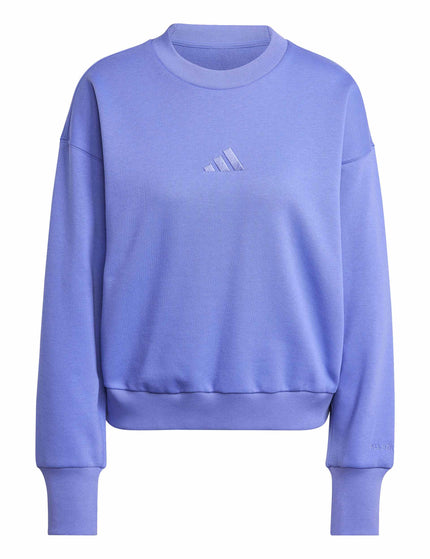 adidas ALL SZN Fleece Loose Sweatshirt - Semi Cobalt Blueimage6- The Sports Edit