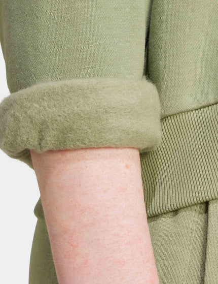 adidas ALL SZN Fleece Loose Sweatshirt - Tent Greenimages4- The Sports Edit