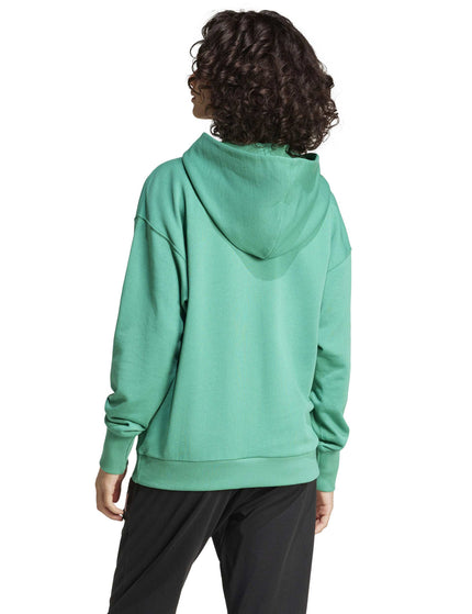 adidas ALL SZN French Terry Loose Hoodie - Semi Court Greenimage2- The Sports Edit