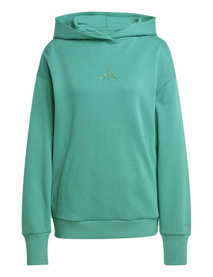 adidas ALL SZN French Terry Loose Hoodie - Semi Court Greenimage6- The Sports Edit