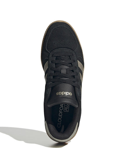 adidas Breaknet Sleek Shoes - Core Black/Cyber Metallic/Gum 3images5- The Sports Edit