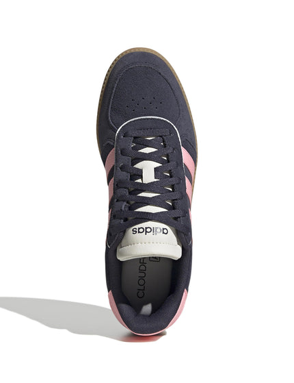 adidas Breaknet Sleek Shoes - Shadow Navy/Pink Spark/Off Whiteimages5- The Sports Edit