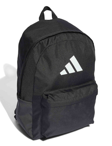 adidas Classic 3 Bar Logo Backpack - Black/Whiteimage2- The Sports Edit