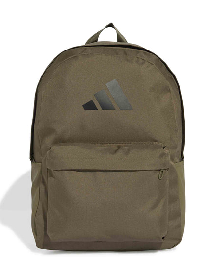 adidas Classic 3 Bar Logo Backpack - Olive Strata/Blackimages1- The Sports Edit