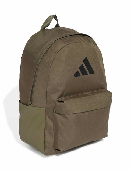 adidas Classic 3 Bar Logo Backpack - Olive Strata/Blackimages2- The Sports Edit