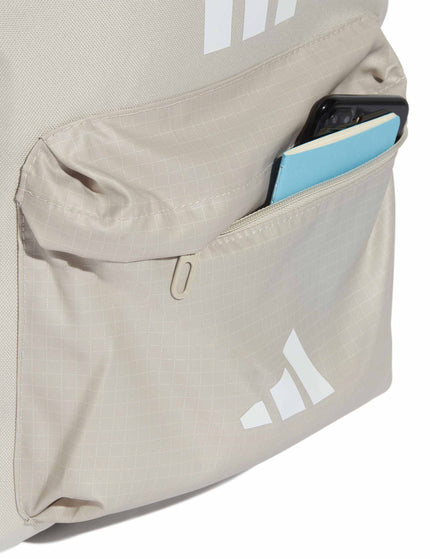 adidas Classic Back-to-School 3-Stripes Backpack - Wonder Alumina/Whiteimage5- The Sports Edit