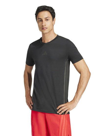 adidas Designed 4 Training 3-Stripes Tee - Black/Blackimages1- The Sports Edit