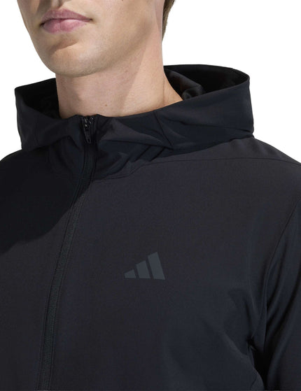 adidas Designed For Training Workout Full-Zip Hoodie  - Blackimages3- The Sports Edit