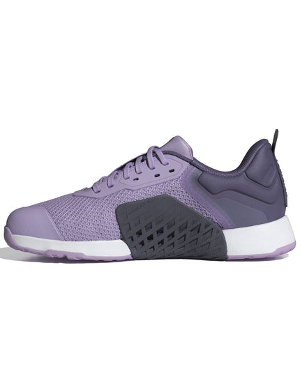 adidas Dropset 3 Strength Training Shoes - Powder Plum/Cloud White/Preloved Violetimage4- The Sports Edit