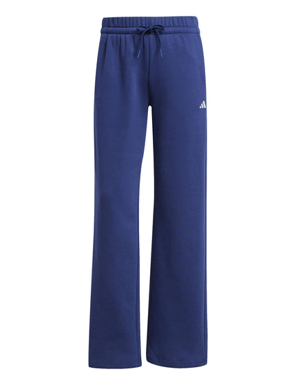 adidas Essentials Small Logo Feel Cozy Open-Hem Joggers - Dark Blue/Whiteimage6- The Sports Edit