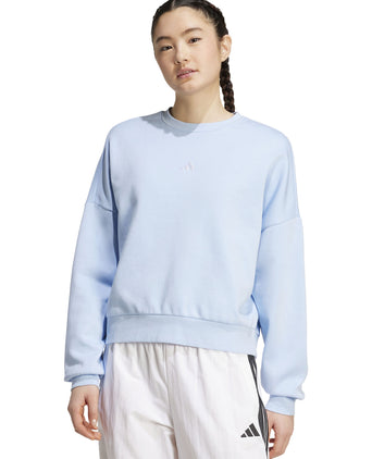 Essentials Small Logo Feelcozy Sweatshirt - Glow Blue/White