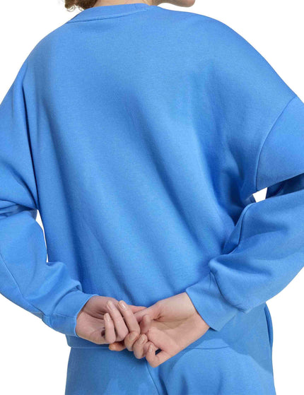 adidas Essentials Small Logo Feelcozy Sweatshirt - Ray Blue/Whiteimages4- The Sports Edit
