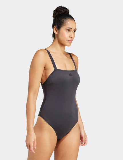 adidas Iconisea Padded U-Back Swimsuit - Blackimage2- The Sports Edit