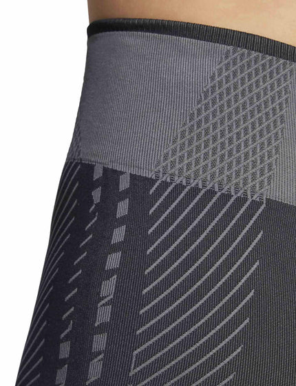 adidas Knitted Training 5" Leggings - Black/Grey Siximage4- The Sports Edit