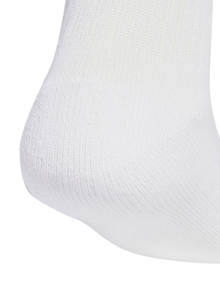 adidas Linear Crew Cushioned Socks 3 Pairs - White/Powder Teal/Clear Pink/Blue Fusionimage4- The Sports Edit