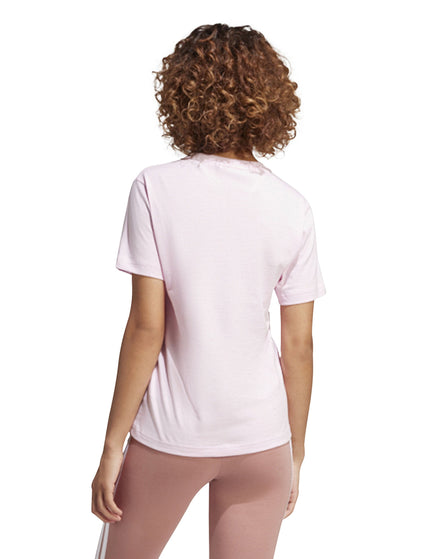 adidas Lounge Mini Graphic T-Shirt - Clear Pinkimage2- The Sports Edit