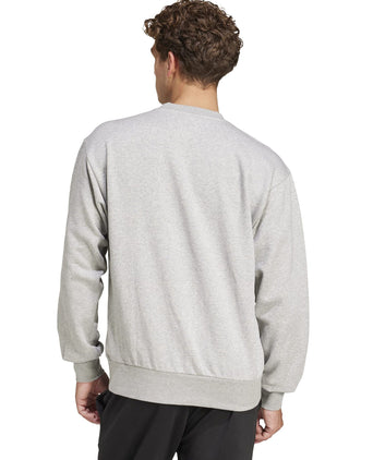 Essentials Feelcozy Fleece Sweatshirt - Medium Grey Heather/Black