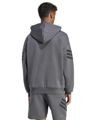 Future Icons 3-Stripes Full-Zip Hoodie - Grey