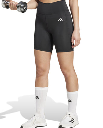 Optime Essentials Stash Pocket 7-Inch Short Leggings - Black