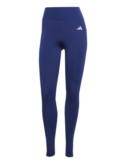 adidas Optime Essentials Stash Pocket Full-Length Leggings - Dark Blue/Whiteimage6- The Sports Edit