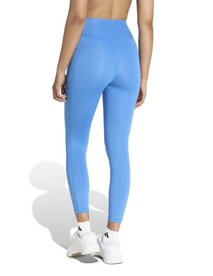 adidas Optime Essentials Workout 7/8 Leggings - Ray Blueimages2- The Sports Edit