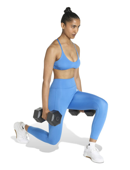 adidas Optime Essentials Workout 7/8 Leggings - Ray Blueimages5- The Sports Edit